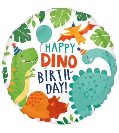 18″ Μπαλόνι “Happy dino Birthday δεινόσαυρος